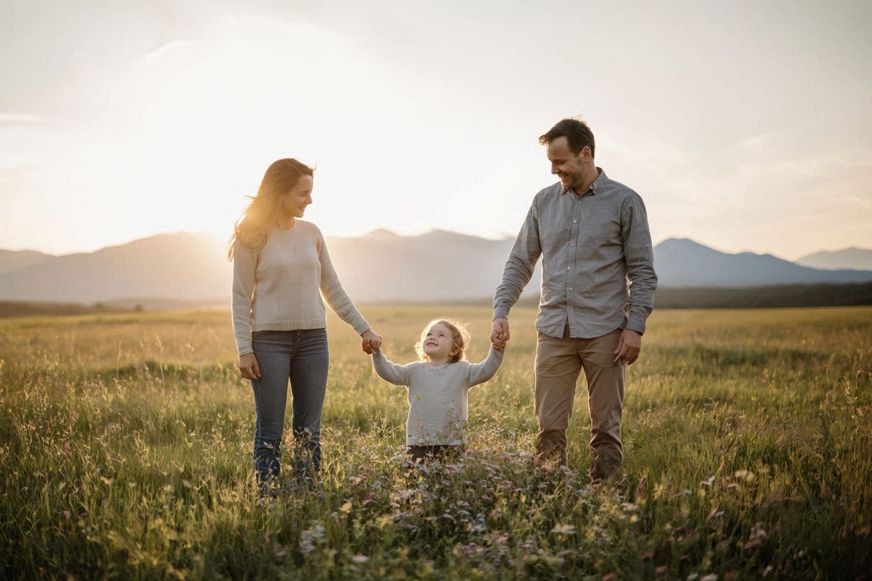 Family in a Field